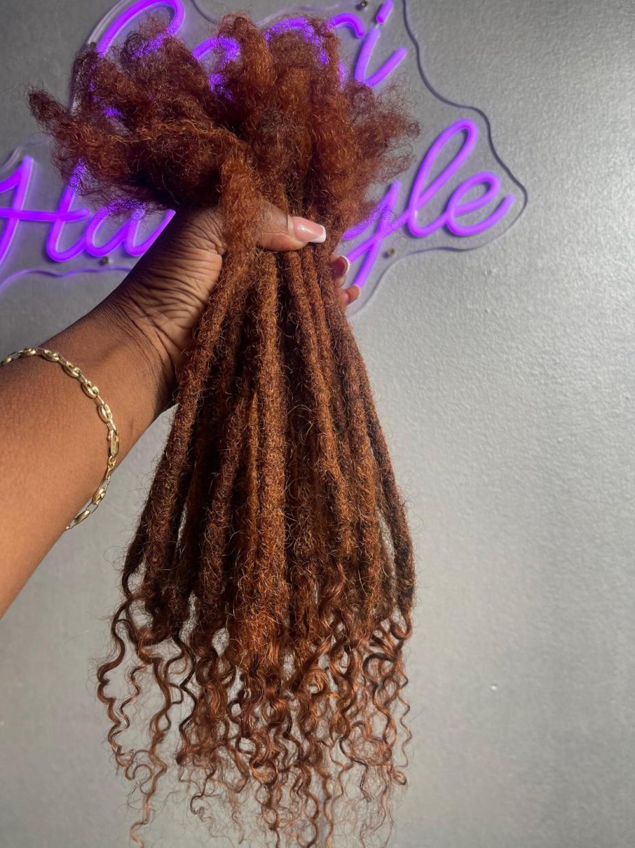 Extensions de locks cuivrée - lot de 50